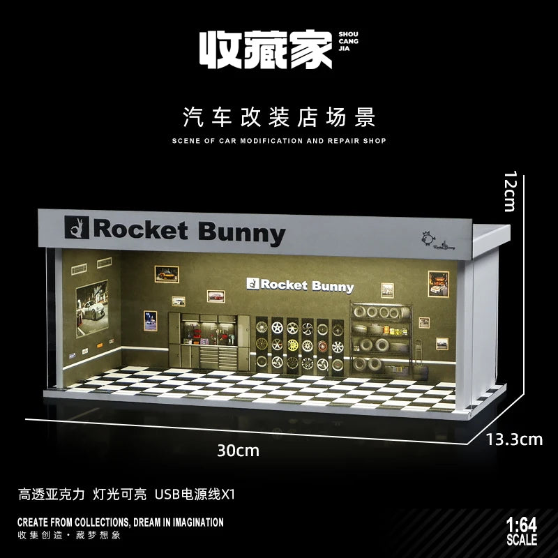 Kova Tech™ 1:64 Scale LED Car Parking Showcase