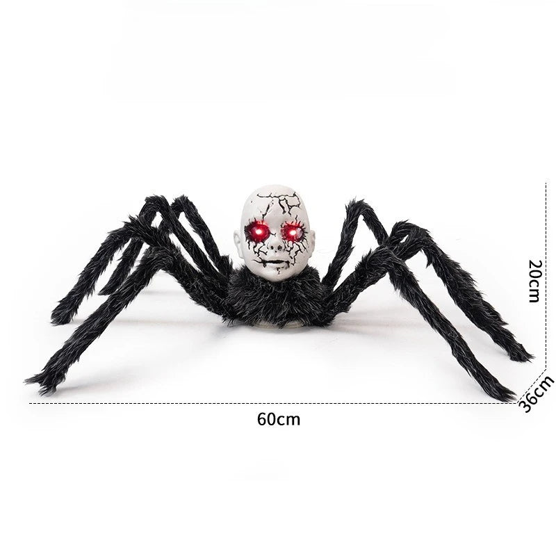 Haunted Doll Face Walking Spider Decoration