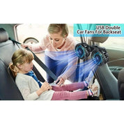 Kova Tech™ 360° Double-Head USB Car Fan