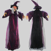 Spooky Talking Purple Witch Prop (Life-Size)