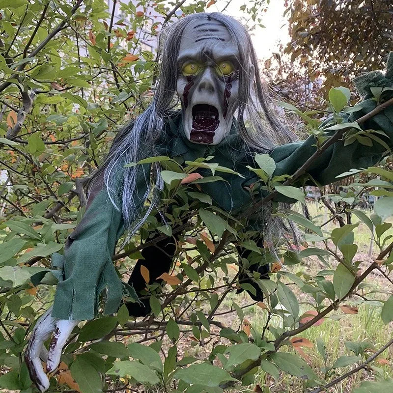Sound-Activated Crawling Bloody Zombie Prop
