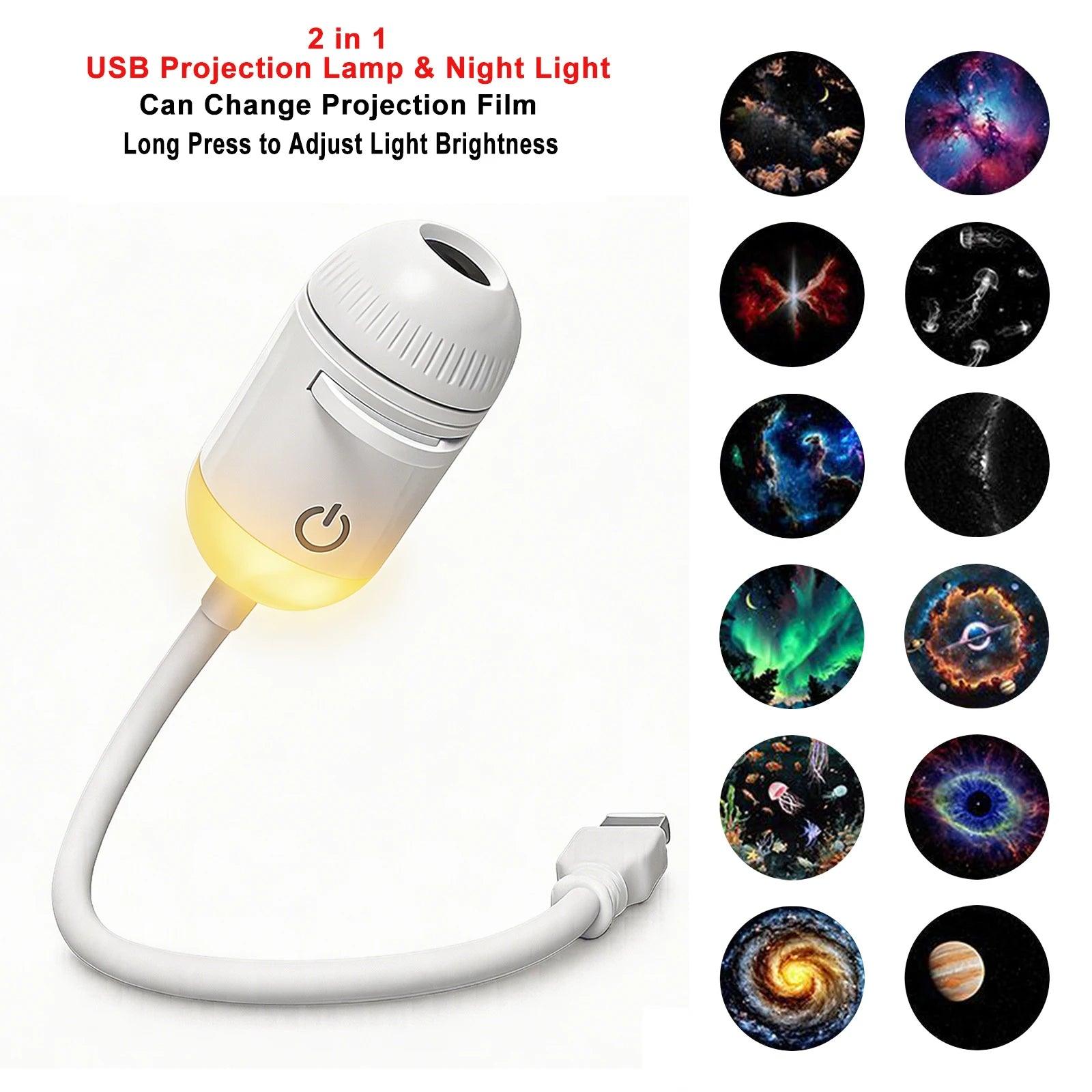 Kova Tech™ Adjustable Focus USB Ambient Projector Lamp