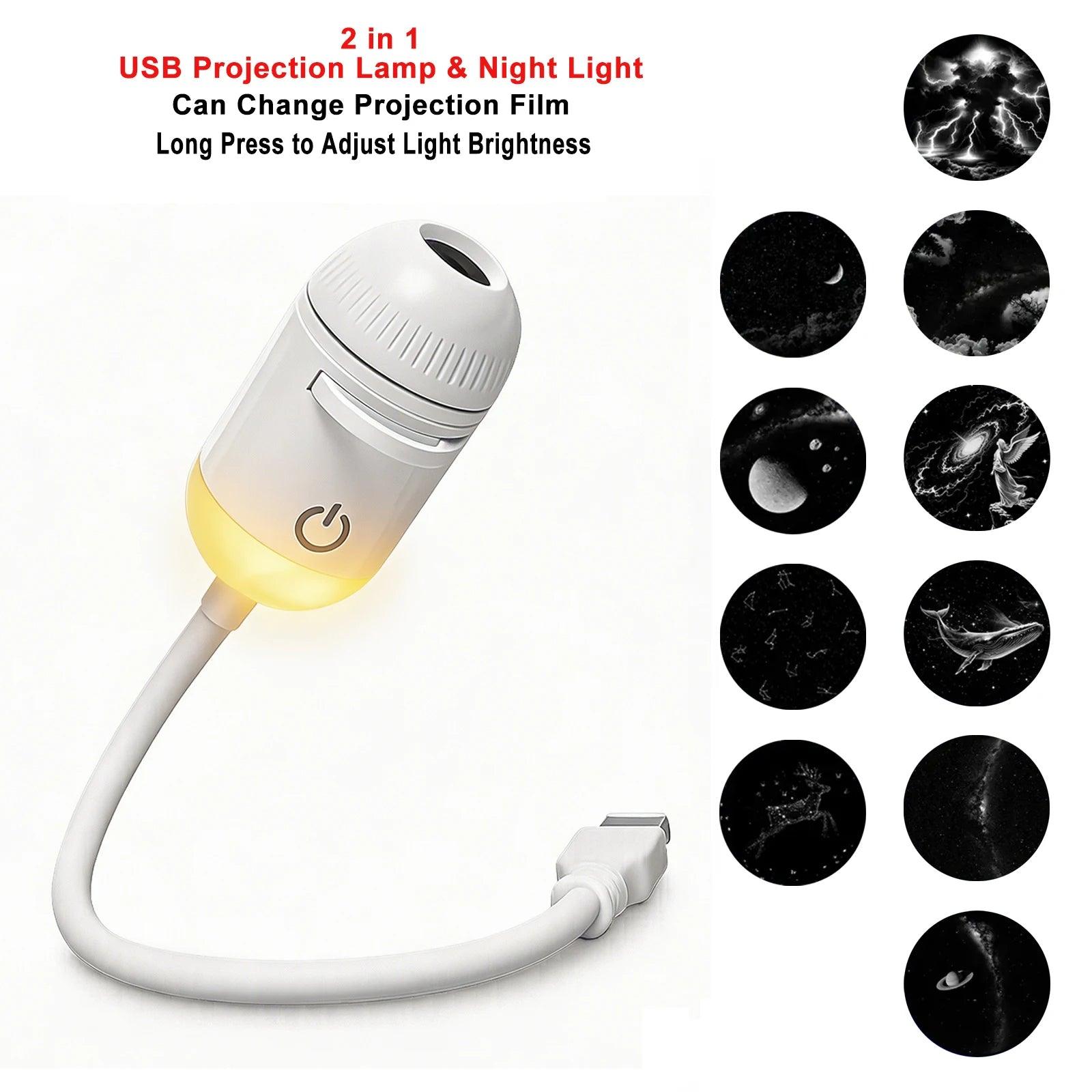 Kova Tech™ Adjustable Focus USB Ambient Projector Lamp