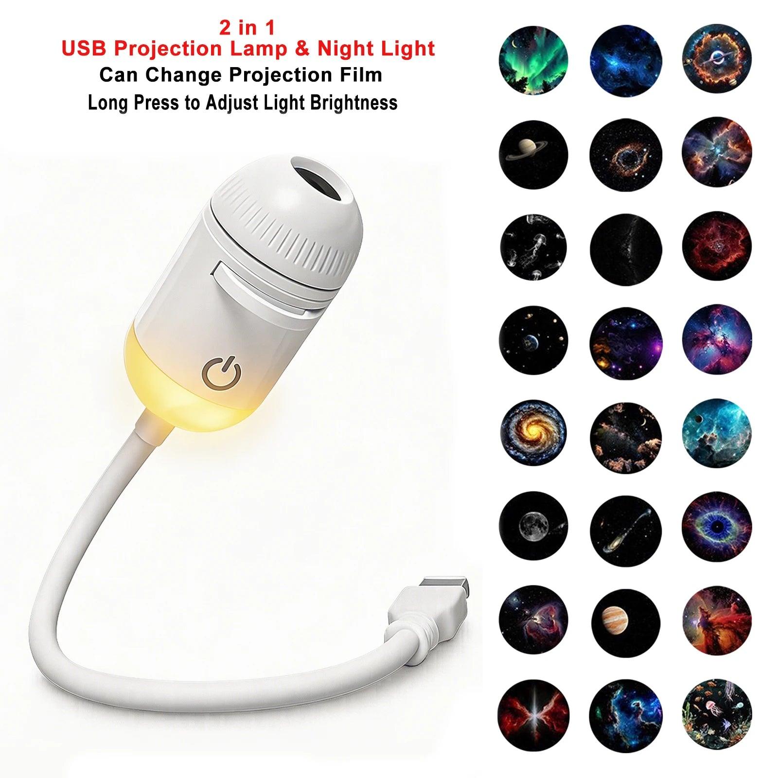 Kova Tech™ Adjustable Focus USB Ambient Projector Lamp