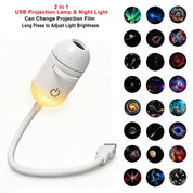 Kova Tech™ Adjustable Focus USB Ambient Projector Lamp