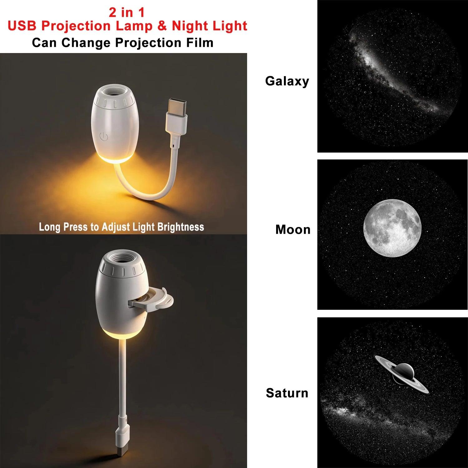 Kova Tech™ Adjustable Focus USB Ambient Projector Lamp