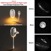 Kova Tech™ Adjustable Focus USB Ambient Projector Lamp