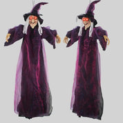 Spooky Talking Purple Witch Prop (Life-Size)