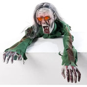Sound-Activated Crawling Bloody Zombie Prop